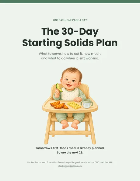 The cover of The 30-Day Starting Solids Plan